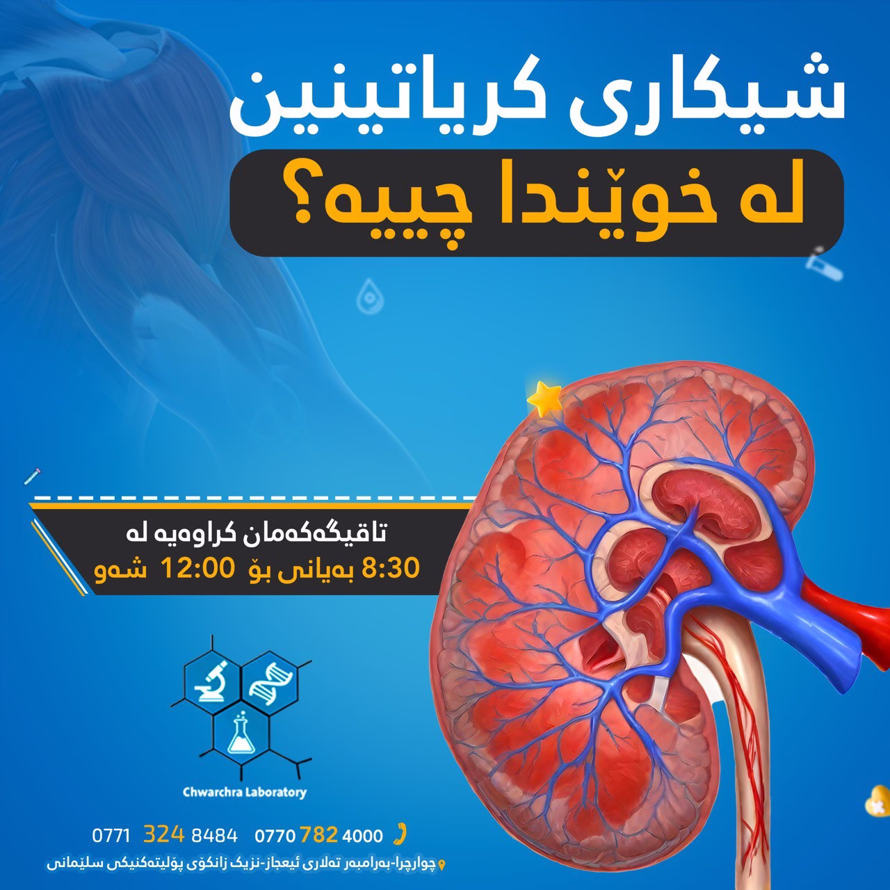 شیکاری کریاتینین لە خوێندا چییە؟