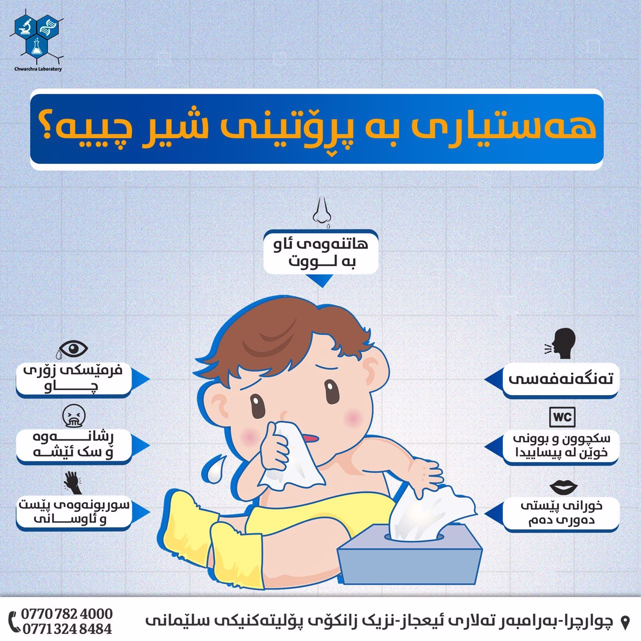 هەستیاری بەپڕۆتینی شیر چیە؟